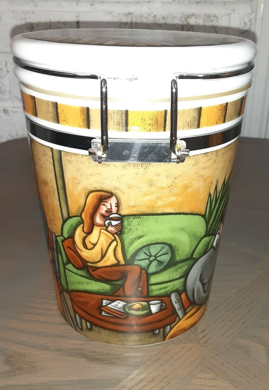 MSC Joie De Vivre Cafe Canister Art Deco Inspired